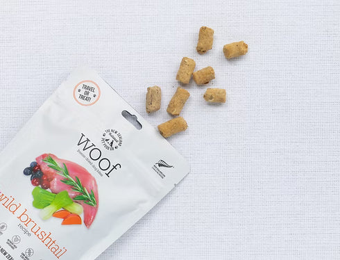 New Zealand Natural Pet Co Woof Freeze Dried Dog Treats - Brushtail - 1.76oz Bag